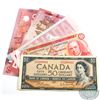 Image 1 : Run of Five Different $50 Notes from Five Different Series from 1954 to 2012. Included is a 1954 Mod