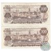 Image 2 : Complete Signature Type Set of the 1975 $100 Series. Included are Two 1975 $100 Notes, one of each S