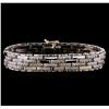Image 1 : 3.52 ctw Diamond Bracelet - 14KT White Gold
