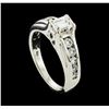Image 2 : 14KT White Gold 1.01 ctw Diamond Ring