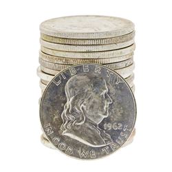 Roll of (20) 1962-D Brilliant Uncirculated Franklin Half Dollar Coins