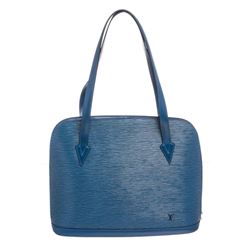 Louis Vuitton Blue Epi Leather Lussac Shoulder Bag
