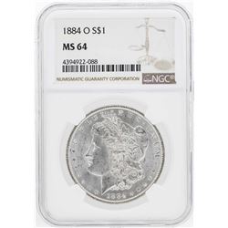 1884-O $1 Morgan Silver Dollar Coin NGC MS64