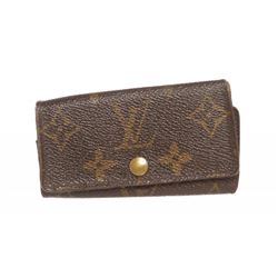 Louis Vuitton Monogram Canvas Leather 4 Key Holder