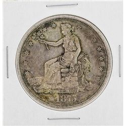1875-CC $1 Seated Liberty Silver Trade Dollar Coin