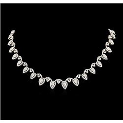 14.06 ctw Diamond Necklace - 18KT White Gold