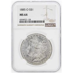 1885-O $1 Morgan Silver Dollar Coin NGC MS64