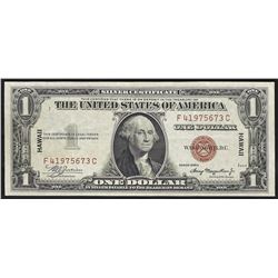 1935A $1 Hawaii Silver Certificate WWII Emergency Note
