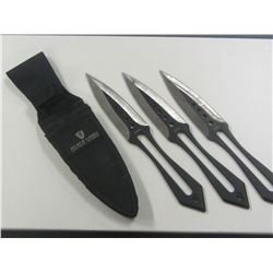 Set of 3 Black Label Tactical Blades/throwing knives
