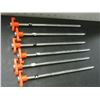 Image 1 : Set of 6 Heavy duty 1/4" x 10" Tent pegs/ excellent for rocky hard ground