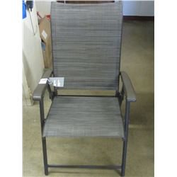 New Grey Sling Folding arm Chair