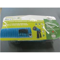 50 ft coiled watering Hose with bonus nozzle