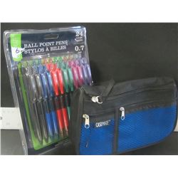 Casemate 24 Ballpoint Pens and Casemate pen/pencil Case