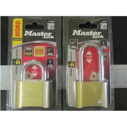 set of 2 New Master Locks
