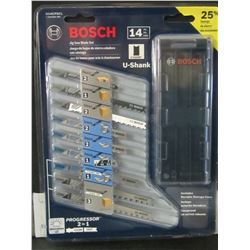 New Bosch 14 piece Jig Saw Blade set with storage case