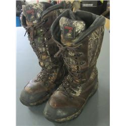 Red Head Mens Boots / Leather & fabric upper / Thinsulate Ultra/size 9w