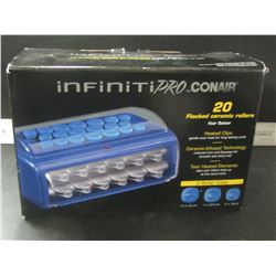 New infiniti pro by Conair / 20 flocked ceramic rollers / heated clips