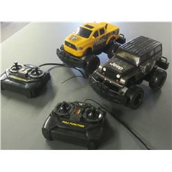 2 Remote Control trucks / Jeep & Ram / UNTESTED as is