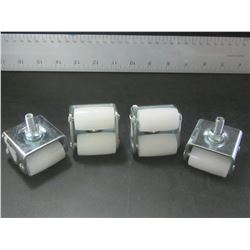 Set of 4 double roller Castors