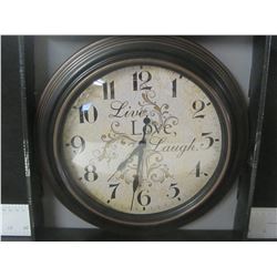 11.25 inch Live , Love , Laugh Clock