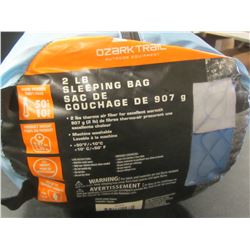 Ozark Trail Sleeping Bag / 2lb / warm weather 10c / fits up to 6ft
