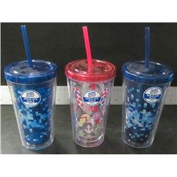 3 Cool Gear Insulate Cups / excellent for Camping / Keeps bugs out