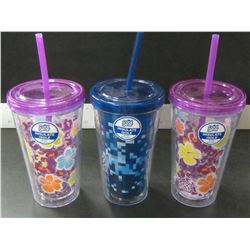 3 Cool Gear Insulate Cups / excellent for Camping / Keeps bugs out