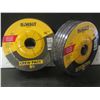Image 1 : 2 DeWalt Crew Pack of 5 metal grinding disks / 4 - 1/2" x 1/4" x 7/8