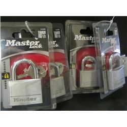 Lot of 4 new Master Locks