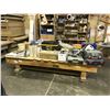 Image 1 : MOBILE WOODEN WORK TABLE & CONTENTS