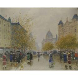 Berkes Antal (1874-1938): Utcarészlet