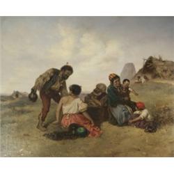 Böhm Pál (1839-1905): Táborozó cigányok