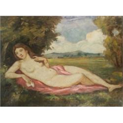 Iványi Grünwald Béla (1867-1940) muhelye: Fekvo noi akt