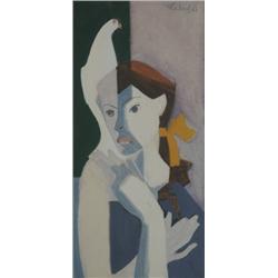 Medveczky Jeno (1902-1969): No papagájjal