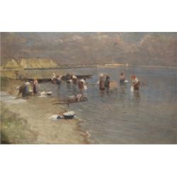 Kárpáthy Jeno (1870-1950): Mosó nok