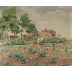 Szlányi Lajos (1869-1949): Tanyasi részlet