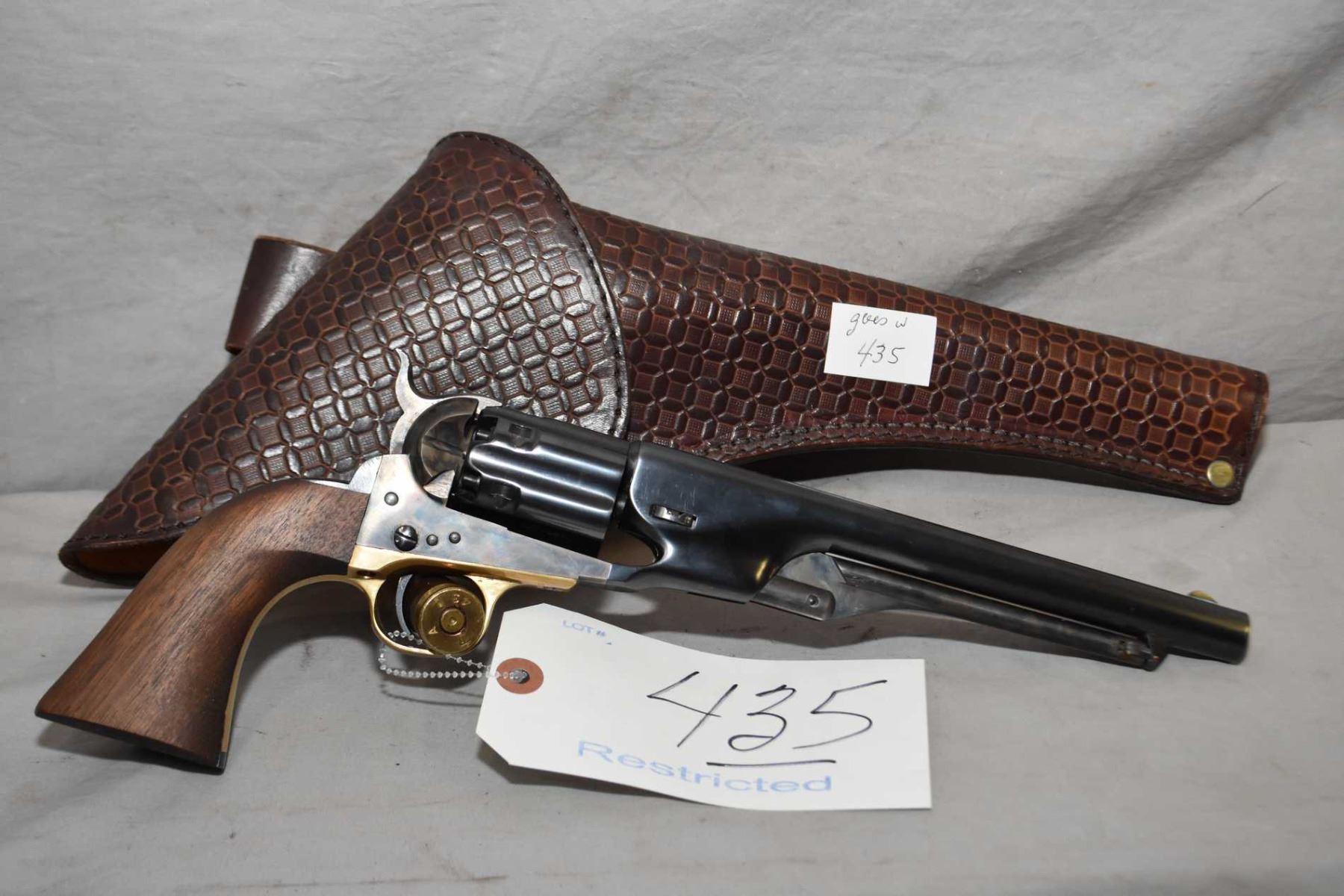 Colt Model 1860 Army 2nd Generation 44 Perc Cal 6 Shot Revolver W 203 colt-model-1860-army-2nd-generation-44-perc-cal-6-shot-revolver-w-203