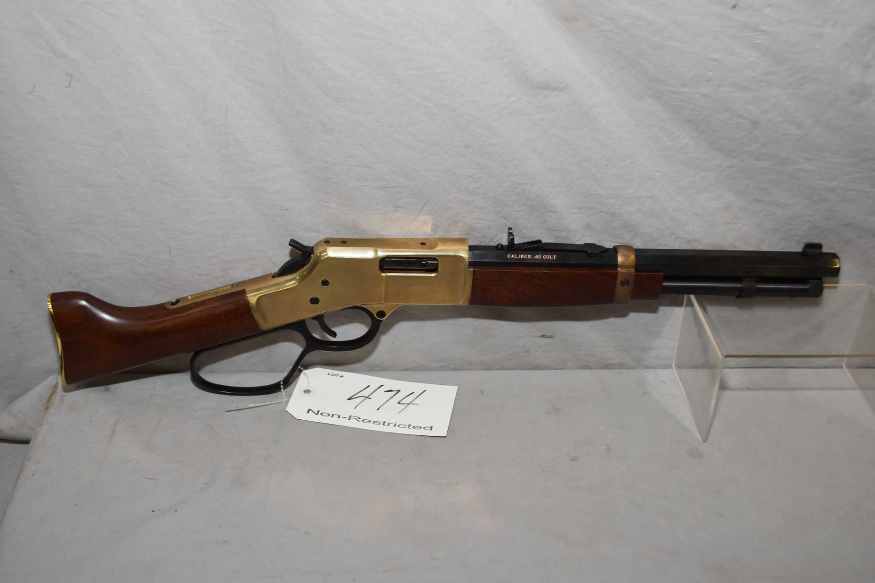 Henry Repeating Arms Model Ranch Hand .45 Colt Cal Lever Action Saddle ...