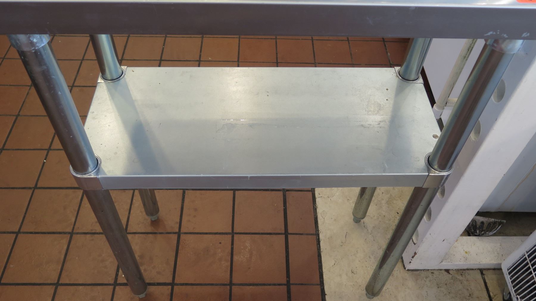 Small Stainless Steel Utility Table w/Undershelf 30