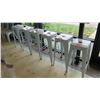 Image 2 : 6 Retro Style Bar-Height Chairs