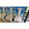Image 2 : 6 Retro Style White Chairs