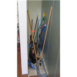 Misc. Brooms, Dust Pans, Spray Mop, Push Broom, Push Mop, etc.