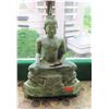 Image 1 : Thai Bronze Seated Buddha, Sukhotai Style, 38" H, Verde Gris Patina