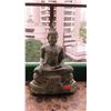Image 2 : Thai Bronze Seated Buddha, Sukhotai Style, 38" H, Verde Gris Patina