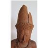 Image 5 : Bagan (Burma) Carved Wood Deity Torso on Stand 26" H (wood split)