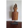 Image 7 : Bagan (Burma) Carved Wood Deity Torso on Stand 26" H (wood split)