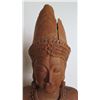 Image 9 : Bagan (Burma) Carved Wood Deity Torso on Stand 26" H (wood split)