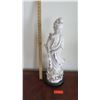 Image 14 : Chinese White Porcelain Guanyin Figure w/Wood Stand 25" H