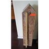 Image 8 : Tall Steepled Carved Indonesian Wooden Cabinet, 40" H, Carved Figural & Skull Motifs