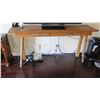 Image 1 : Rustic Carved Wooden Balinese Console Table w/ Relief Carved Drawers, 71" L x 17 3/4" W x 35" H
